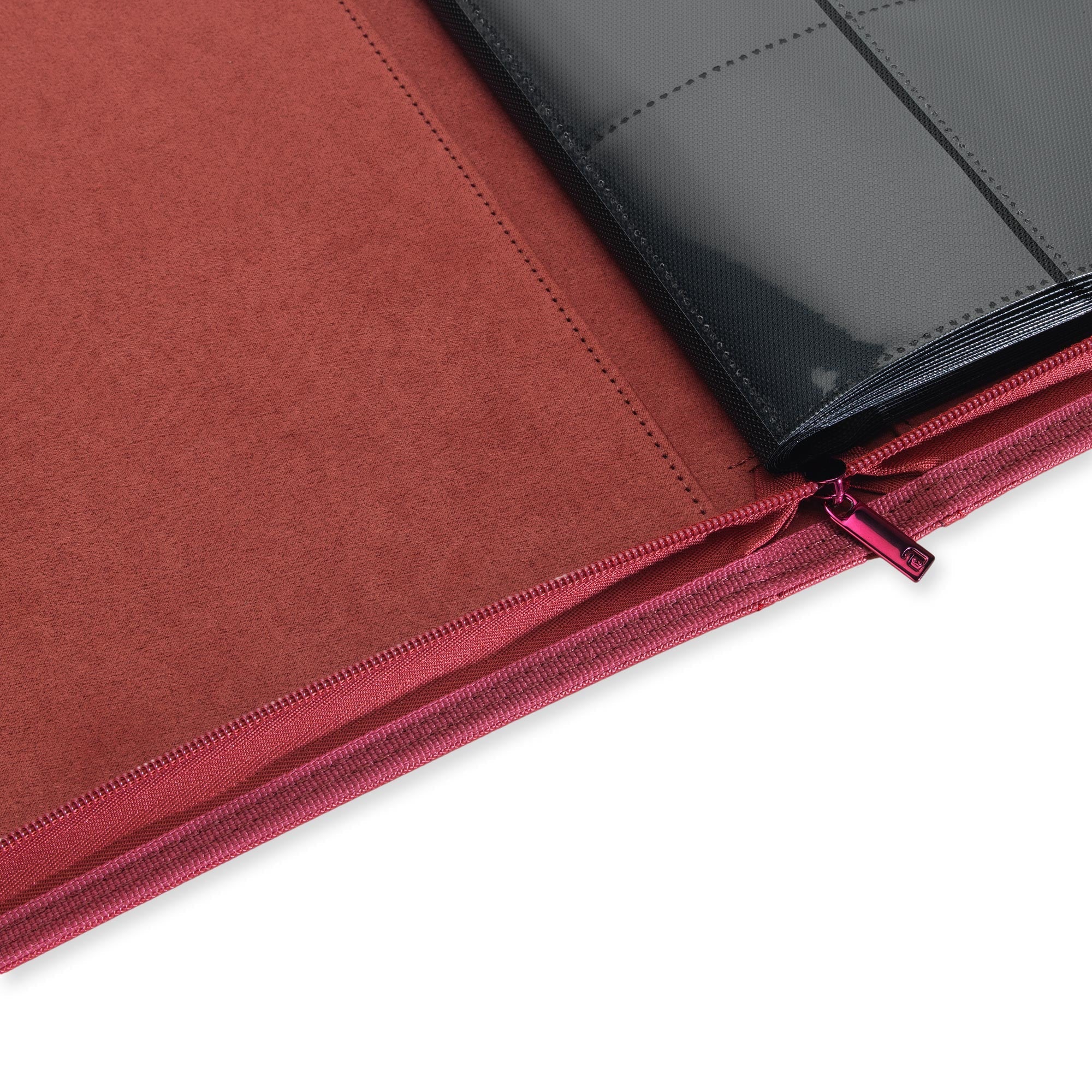 9-Pocket Exo-Tec® Zip Binder Metallic Red - Image 6